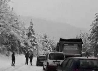 Bora paralizon këto qytete në Maqedoni (VIDEO)