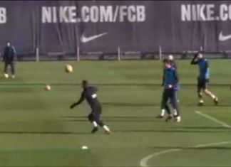 Leo Messi dhuron spektakël në stërvitjen e sotme (VIDEO)