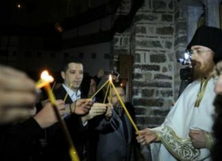 Gjuriq në liturgjinë e Pashkëve, përcjell mesazhe nacionaliste nga Zveçani