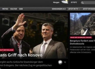 Media e njohur zvicerane: Erdogani futi nën kthetra Kosovën