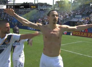 Ibrahimovic gol nga mesi i fushës, çmenden të gjithë në Amerikë (VIDEO)