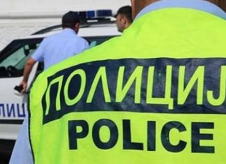 Policët e Maqedonisë në protestë