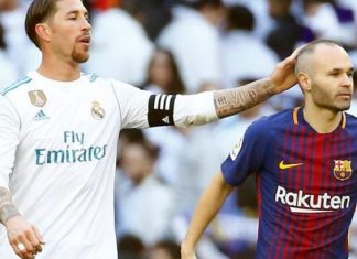 Miqësia mbi të gjitha, Iniesta i’a dhuroi Ramosit fanellën e ‘El Clasicos’ së fundit