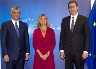 Thaçi udhëtoi për në Bruksel, nesër takohet me Vuçiq