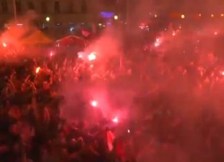 Shpërthen festa në Zagreb, ja si u festua fitorja e Kroacisë (VIDEO)