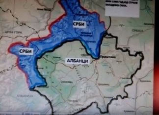 Del në shesh harta që serbët e bënë gati për ndarjen e Kosovës