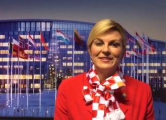 Habit presidentja e Kroacisë, shfaqet në krah të sportistit nacionalist serb