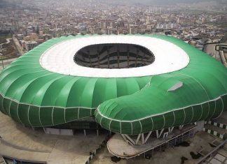 Pamje fantastike, shikoni se çfarë forme ka stadiumi i Bursasporit (VIDEO)