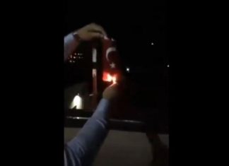 Nisin hetimet për kapjen e personave që dogjën flamurin e Turqisë