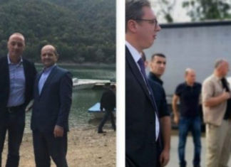 Polici që ndali Vuçiqin në Drenicë, e shoqëron Thaçin në Ujman