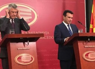 Skandal në Maqedoni kryeministri nuk e transmeton ‘LIVE’ konferencën me Presidentin e Kosovës, Hashim Thaçi