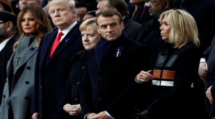 macron merkel trump