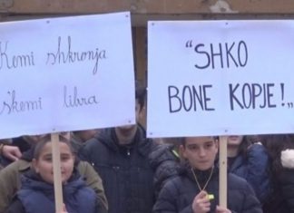 Marsh protestues në ditën e Alfabetit