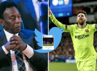 Barca tallet me Pellen me një postim në Twitter teksa Messi ushtron gjuajtjet e lira (VIDEO)
