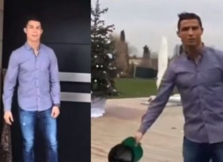 CR7 fton kamerën brenda shtëpisë së tij, shikoni pamjet përallore (VIDEO)