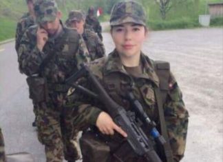 Oficerja shqiptare në armatën zvicerane urim Kosovës për ushtrinë