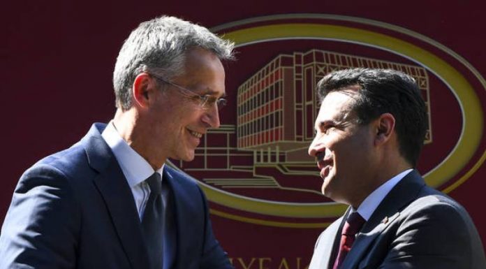 NATO Secretary General Jens Stoltenberg in official visit to FYR of Macedonia