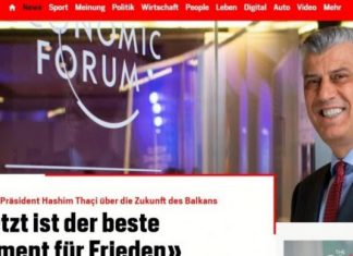 Thaçi për “Blick”: Tani është momenti për paqe me Serbinë