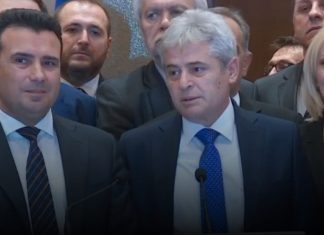 Në sfond qeverisja LSDM – Bashkimi Demokratik për Integrim, Ziberi kryeministër pas Zaevit