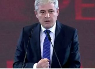 Diaspora lëshoi sallën gjatë fjalimeve të Ali Ahmetit dhe Hashim Thaçit?