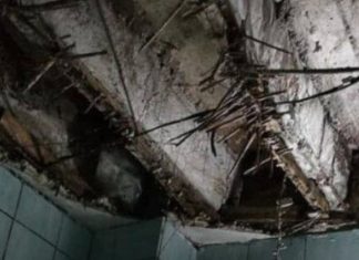 Kushtet e mjera, shembet tavani i konviktit, rrezikohet jeta e studentëve