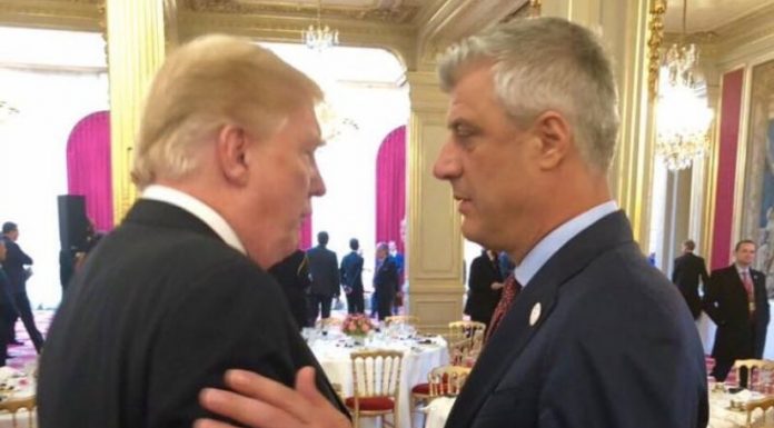 trump thaci