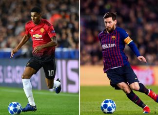 Formacionet e mundshme Manchester United-Barcelona