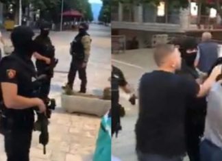 Një ditë para zgjedhjeve, në Peshkopi qytetarët përplasen me policinë (VIDEO)