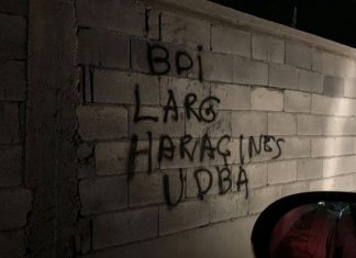 Haraçina mbushet me grafite kundër BDI-së (FOTO)