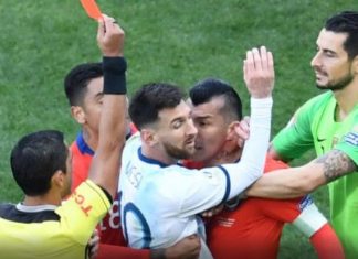 Zënka me Medel, Messi pezullohet dhe gjobitet nga CONMEBOL