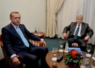 Kryetari i BDI-së, Ahmeti ngushëllon kryeministrin Erdogan dhe Turqinë