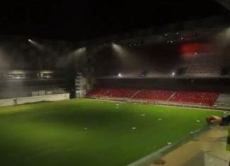 Pamje të mrekullueshme të “Arena Kombëtare”, testohet sistemi i ndriçimit (VIDEO)