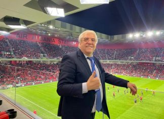 Lazim Destani: Është kënaqësi e jashtëzakonshme të jesh sonte në stadiumin e ri “Air Albania” në Tiranë