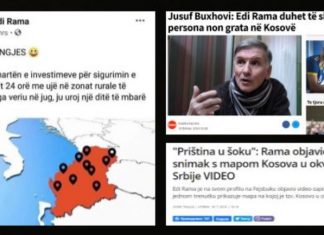 Gafa e Ramës futi Kosovën në hartën e Serbisë. Furtunë në Prishtinë, jehonë në Beograd