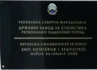 Në Ohër vendoset tabela dygjuhëshe e Entit të Statistikave, reagojnë portalet maqedonase (FOTO)