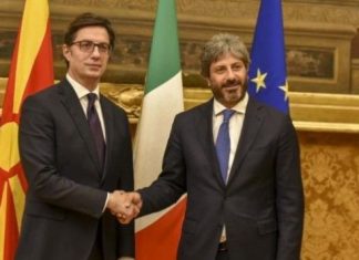 Presidenti Pendarovski në Romë: mirëpret nismën italiane për datën e bisedimeve