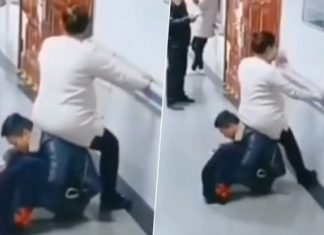 Burri që mahniti botën: Shërbeu si karrige për gruan e tij shtatzënë (VIDEO)