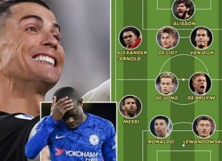 UEFA akomodoi Ronaldon në formacionin e vitit. Ndryshuam formacionin dhe larguan Kanten për t’i bërë vend portugezit