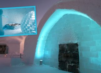 Hoteli i veçantë në Suedi: I gjithi i ndërtuar nga akulli, madje edhe shtretërit e gjumit (FOTO)