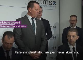 Momenti kur Marko Gjuriq hutohet pak, por Grenell ia kujton se duhet të nënshkruajë (VIDEO)