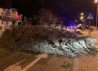 Stuhi e fuqishme në Shkup, shkakton dëme masive (FOTO)