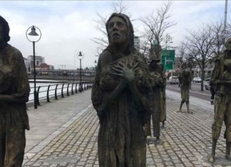 Irlandezët nuk e harrojnë ndihmën osmane në kohën e urisë së madhe