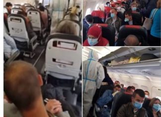 Pamje nga fluturimi me “Air Albania”: Shqiptarët ngjeshur me njëri-tjetrin, s’respektohen rregullat