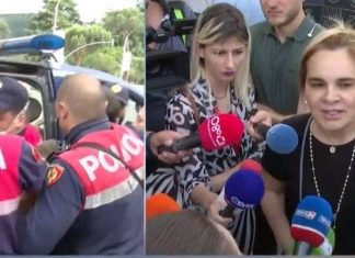 Kryemadhi bllokon rrugën: Do t’ia ha veshin Edi Ramës (VIDEO)