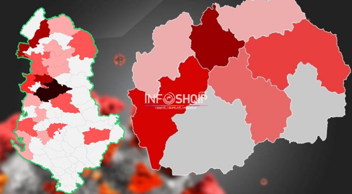 Korona-Shqiperi-Maqedoni