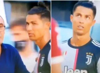 Bëhen virale pamjet ku shihet reagimi i çuditshëm i Ronaldos ndaj këshillave të trajnerit Sarri (VIDEO)