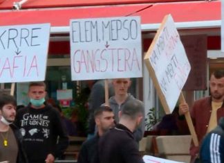 Shtrenjtimi i energjisë elektrike, protesta në Shkup