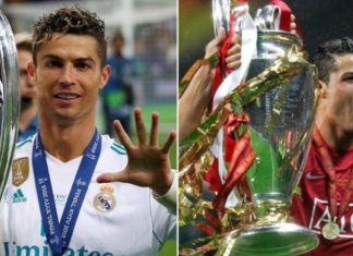 Ronaldo është vetëm njëri nga 19 lojtarët që kanë fituar Ligën e Kampionëve me klube të ndryshme