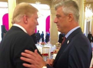 Thaçi e nderon Trumpin me urdhrin më të lartë shtetëror