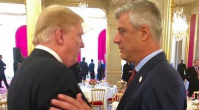 thaci trump